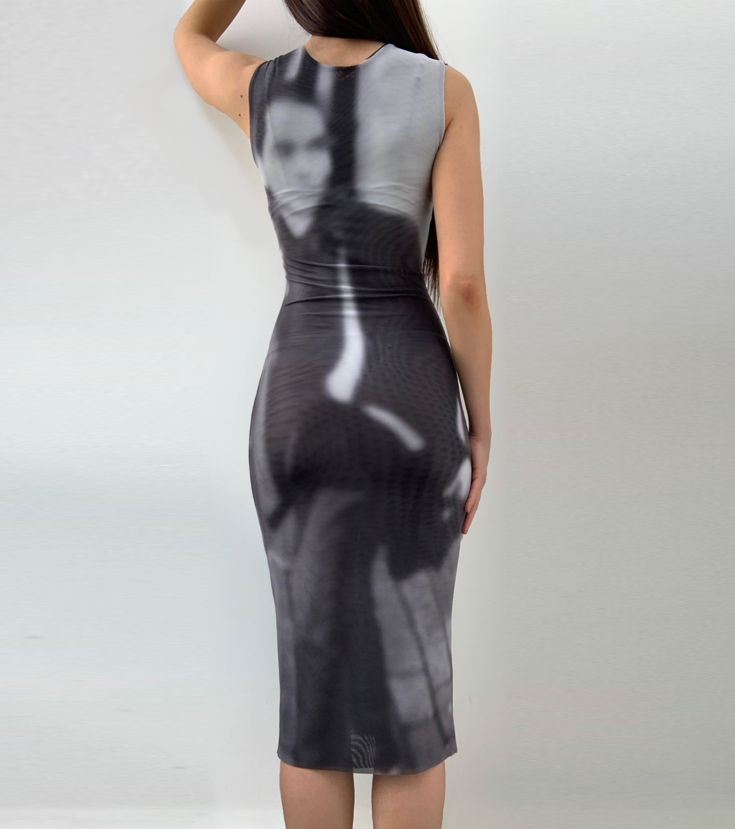 FACE MIDI DRESS